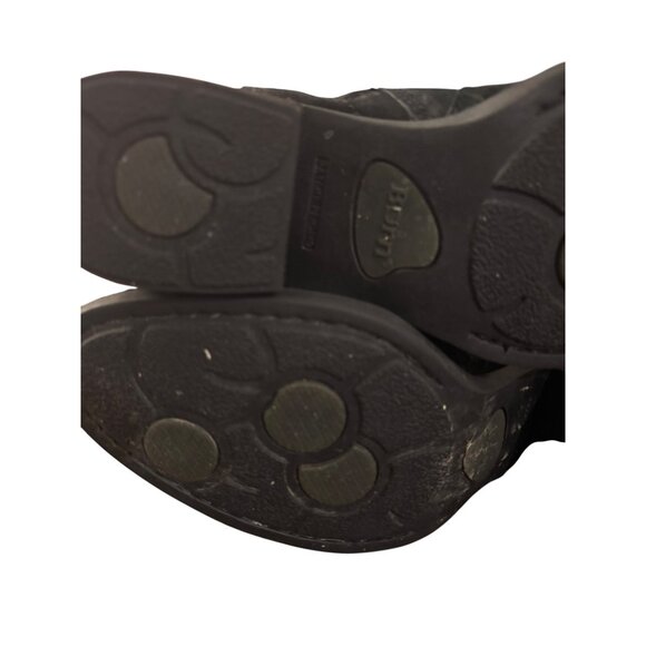 Born Womens Felicia Black Leather Knee-High Boots Wide Calf Size 7M - Picture 8 of 13